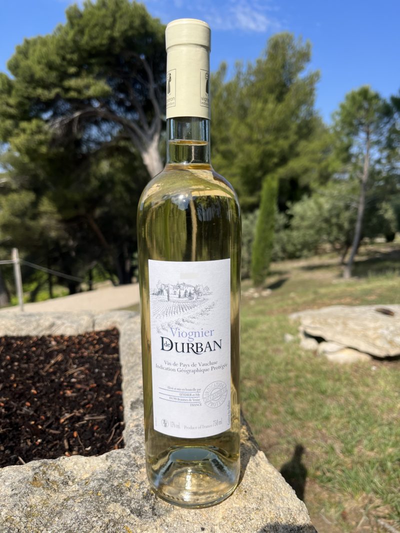 IGP Vin de Pays de Vaucluse  blanc sec   Viognier de Durban 2022